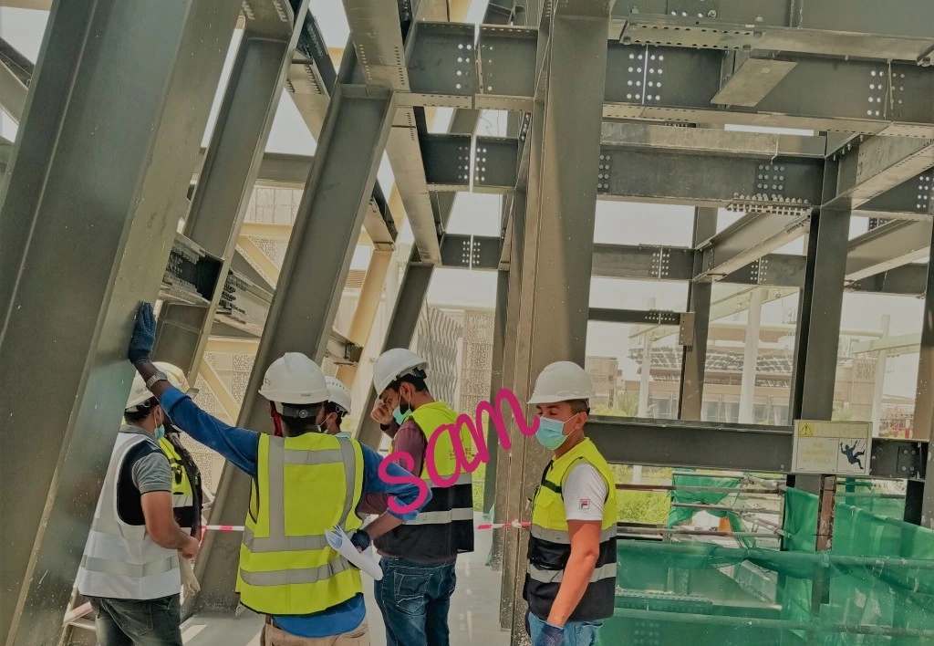 SAMEER AHMED, FOUNDER AND CEO - KILONEWTONS, AT A CONSTRUCTION SITE