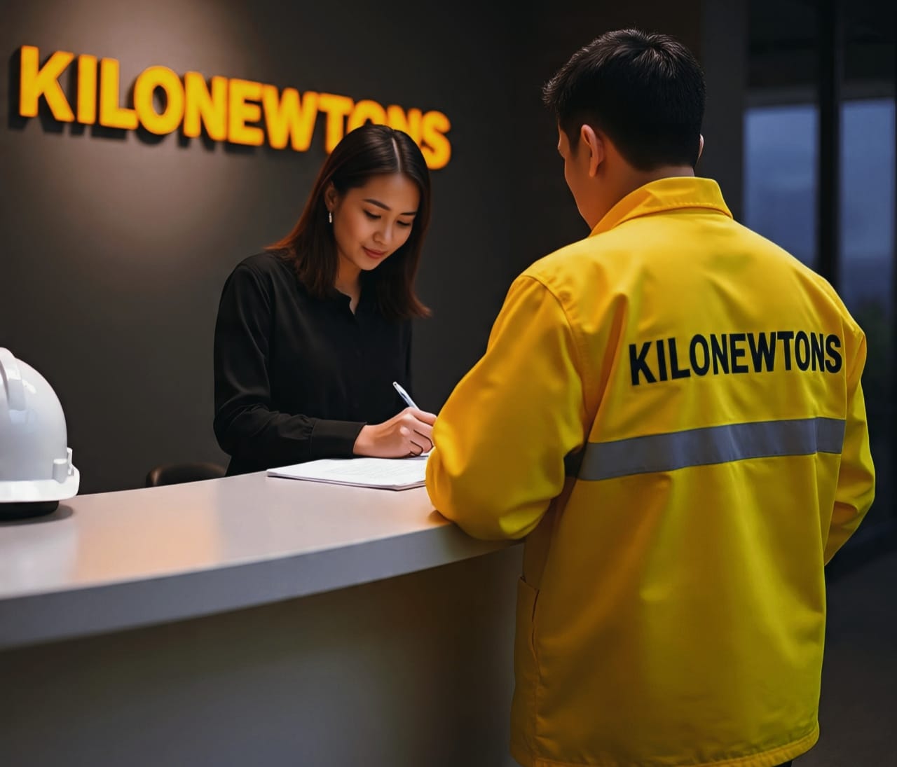 Employee At Reception