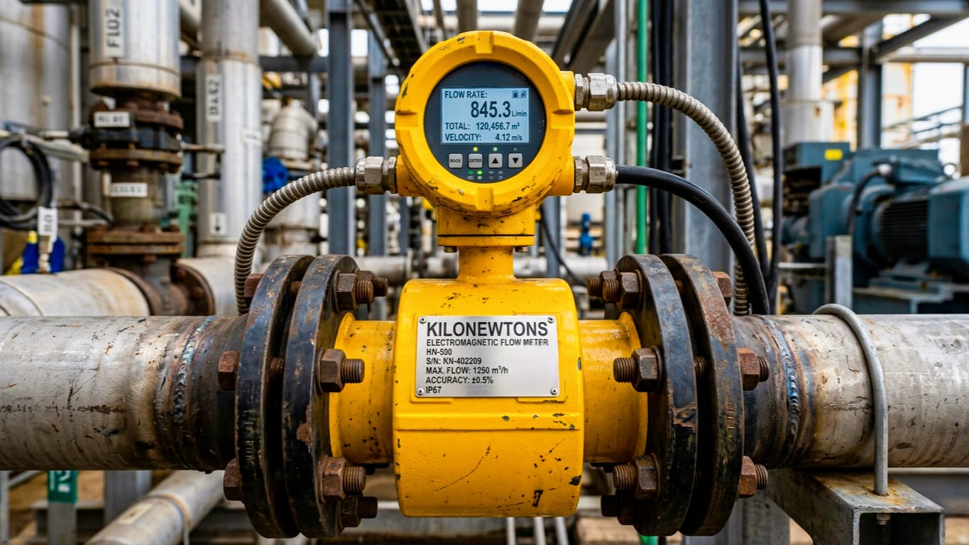 KILONEWTONS-Electromagnetic Flow Meter