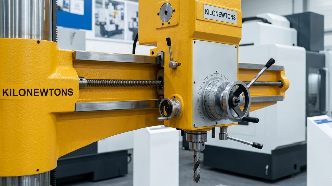 KILONEWTONS-Industrial Radial Drill Press