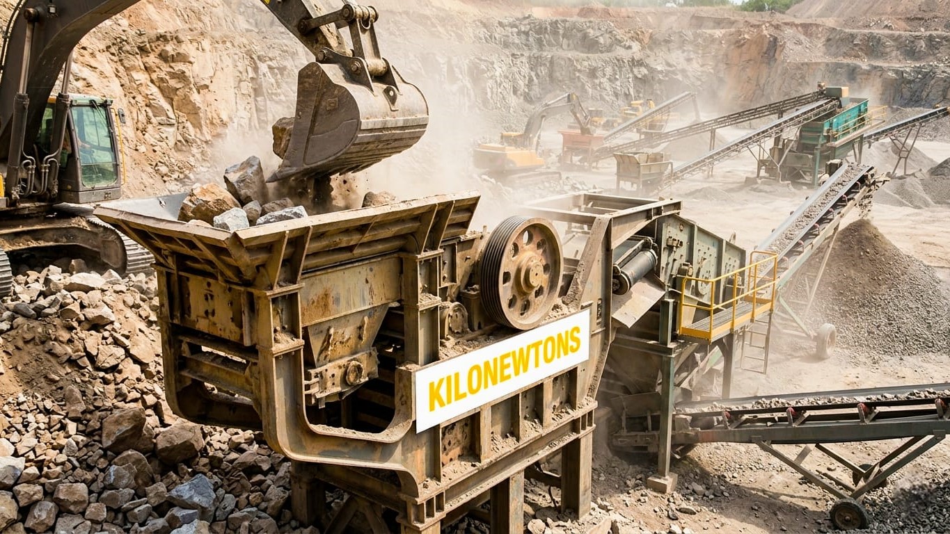 KILONEWTONS-Industrial Jaw Crusher