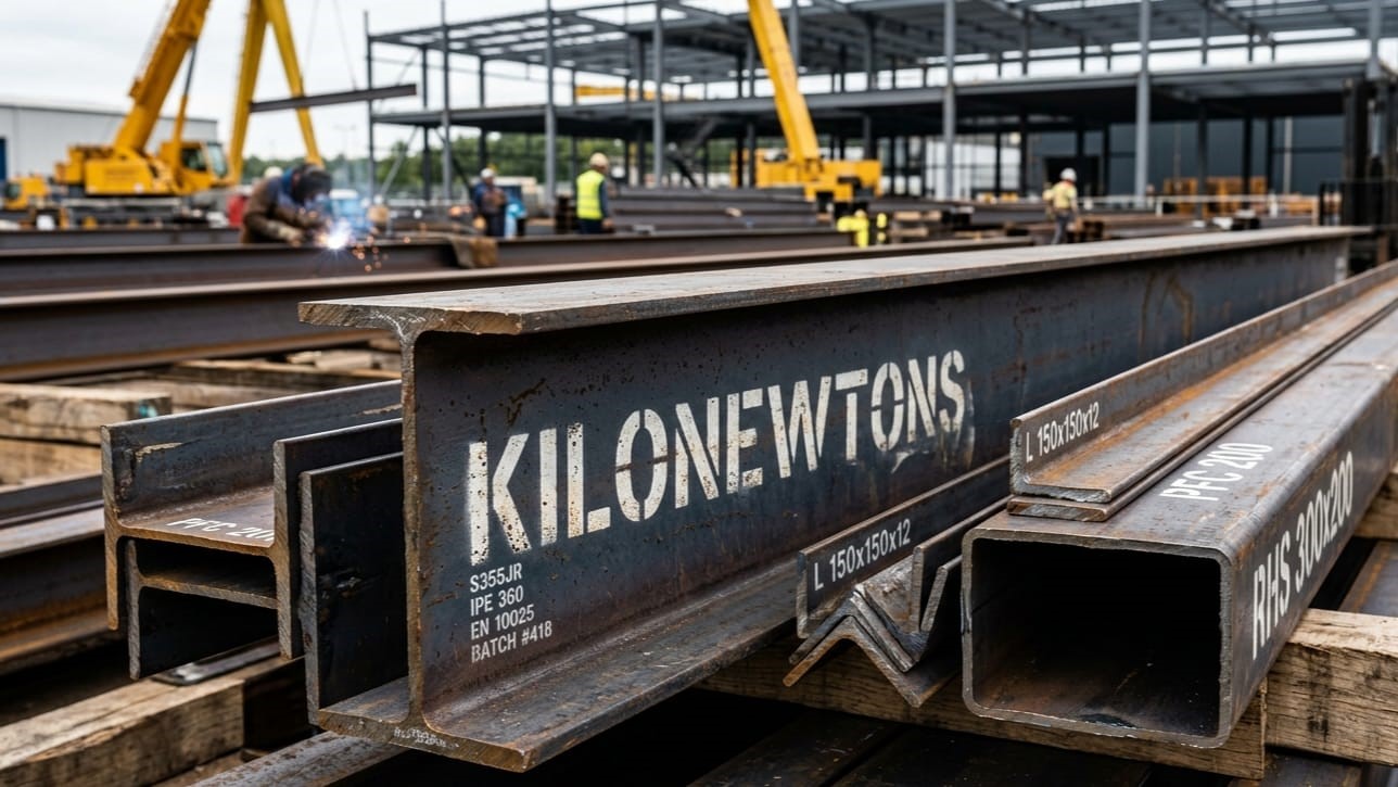 KILONEWTONS-Structural Steel Sections